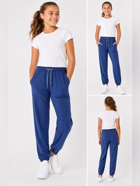 Athleta Royal Blue Drawstring Jogger Pants